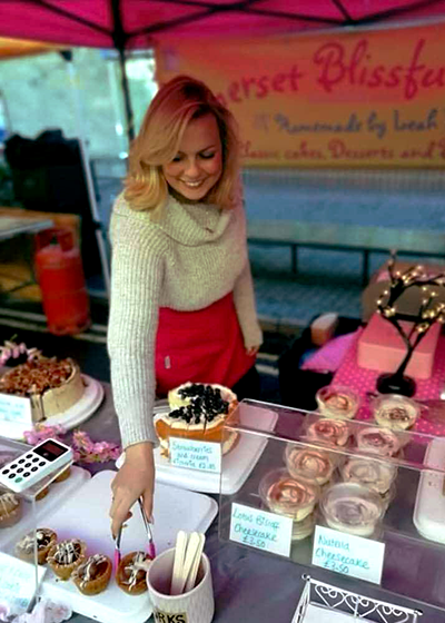 Leah cake baker, Market trader & local wholesaler